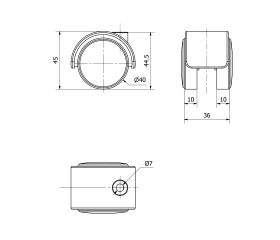 CUERPO DK40 POLIAMIX NEGRO AGUJERO 7 (ESTUFAS)