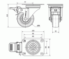 R.GIR.PLACA FR.INOX.10ZVLIFD80-POLR POLIAMIX BLANC-POLIUR.MARRON ROD