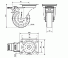 R.GIR.PLACA FR.INOX.10ZVIFD100-POLR POLIAMIX BLANC-POLIUR.MARRON ROD