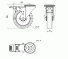 R.GIR.AGUJ.M12 FR.INOX.20ZVIFD125-POLR POLIAMIX BL-POLIUR.MARRON ROD