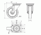 R.GIR.PLACA INOX.10ZVI125-POAR POLIAMIX BLANCO-POLIUR.AZUL RODILLOS