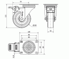R.GIR.PLACA FR.INOX.10ZVLIFD100-POLR POLIAMIX BLAN-POLIUR.MARRON ROD