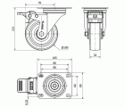 R.GIR.PLACA FR.INOX.10ZVLIFD100-POAR POLIAMIX BLANCO-POLIUR.AZUL ROD