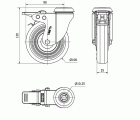 R.GIR.AGUJ.M10 FRENO INOX.20BHIFD100CP-PPI POLIAMIX-POLIUR.ROJO LISO