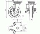 R.GIR.PLACA 10HLSE200-DEB SUSPENSION GOMA NEGRA ELASTICA EJE BOLAS