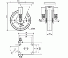 R.GIR.PLACA 10HLSE200-FTB SUSPENSION NYLON BLANCO EXTRAF.EJE BOLAS