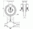 R.FIJA 17HLSE250-FTB SUSPENSION NYLON BLANCO EXTRAFUERTE EJE BOLAS