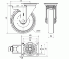 R.GIR.PLACA FR.INOX.10ZVIFD200-PGZN POLIAMIX-GOMA GRIS INYECT.LISO