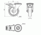 R.GIR.AGUJ.M10 FR.INOX.20ZVLIFD100-PGZN POLIAMIX-GOMA GR.INYECT.LISO