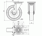 R.GIR.PLACA INOX.10ZVI200-POLR POLIAMIX BLANCO-POLIUR.MARRON RODILL.
