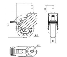 R.GIR.ESP.LISA M11x30 FR.30HPCFN80CP-PGIC POLIAMIX-GOM.GR.ANTIES.LIS