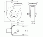 R.GIR.PLACA 10HLR300-NFB NYLON FUNDIDO EJE BOLAS
