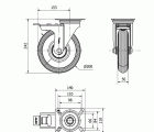 R.GIR.PLACA FRENO 10ZVFD200-RILR METALICO-NEUMATICA GRIS RODILLOS