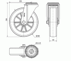 R.GIR.AGUJERO M12 20ZV200-AUGB ALUMINIO-POLIUR.VERDE EJE BOLAS