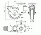 R.GIR.PLACA FRENO 10HLSBFN200-HUB SUSPENSION POLIUR.NARANJA BOLAS