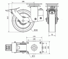 R.GIR.PLACA FR.(ANCHA)10HLSBAFN250-HUB SUSPENSION POLIUR.NARAN.BOLAS
