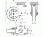 R.GIR.PLACA 10HLSB200-AUGB SUSPENSION ALUMINIO-POLIUR.VERDE BOLAS