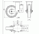 R.FIJA 17HLSB200-FTB SUSPENSION NYLON BLANCO EXTRAFUERTE EJE BOLAS