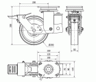 R.GIR.PLACA FR.10HLSBFN200-FTB SUSPENSION NYLON BLANCO EXTRAF.BOLAS