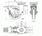 R.GIR.PLACA FR.10HLSBFN200-DEB SUSPENSION GOMA NEGRA ELASTICA BOLAS