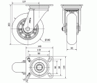R.GIR.PLACA 4mm 10ZVR160-AUAB ALUMINIO-POLIUR.NARANJA BOLAS BALONA