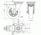 R.GIR.PLACA FR.4mm 10ZVRFD160-AUAB ALUM-POLIUR.NARANJA BOLAS BALONA
