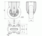 R.FIJA 17ZV160-AUAB ALUMINIO-POLIUR.NARANJA EJE BOLAS BALONA