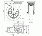 R.GIR.PLACA FR.4mm 10ZVRFD200-AUAB ALUM-POLIUR.NARANJA BOLAS BALONA