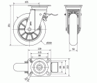 R.GIR.PLACA FRENO 10TVFD200-AUAB ALUMINIO-POLIUR.NARANJ.BOLAS BALONA
