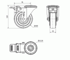 R.GIR.AGUJ.M12 FRENO INOX.20ZVLIFD100-PGAN POLIAMIX-GOMA GRIS LISO
