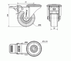 R.GIR.AGUJ.M12 FR.INOX.20ZVLIFD80-POLR POLIAMIX BL-POLIUR.MARRON ROD