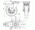 R.GIR.PLACA FR.4mm 10ZVRFD160-AUSB ALUM.-POLIUR.BLANCO"VELOC"BOLAS