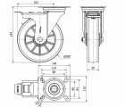 R.GIR.PLACA FR.4mm 10ZVRFD200-AUSB ALUM.-POLIUR.BLANCO"VELOC"BOLAS