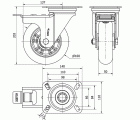 R.GIR.PLACA FR.4mm 10ZVRFD160-AUAGB ALUM-POLIUR.VERDE BOLAS BALONA