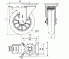 R.GIR.PLACA FR.4mm 10ZVRFD200-AUAGB ALUM-POLIUR.VERDE BOLAS BALONA