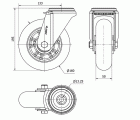 R.GIR.AGUJERO M12 20ZV160-AUAGB ALUMINIO-POLIUR.VERDE BOLAS BALONA