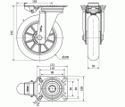 R.GIR.PLACA MEC.DIR.10ZVMD200-AUAGB ALUMINIO-POLIUR.VER.BOLAS BALONA