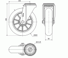 R.GIR.AGUJERO M12 20ZV200-AUAGB ALUMINIO-POLIUR.VERDE BOLAS BALONA