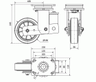 R.GIR.PLACA 10HLSB160-DEGB SUSPENSION GOMA GRIS ELASTICA EJE BOLAS