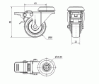 R.GIR.AGUJ.M10 FRENO INOX.20BHIFD60CP-PPIA POLIAMIX-POLIUR.ROJO LISO