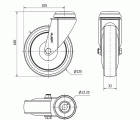 R.GIR.AGUJERO M12 20BHA125CP-PGAISB GOMA GRIS EJE BOLAS