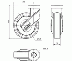 R.GIR.AGUJERO M12 21HC125CP-PGAISB GOMA GRIS EJE BOLAS