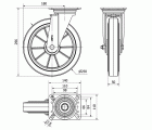 R.GIR.PLACA 4mm 10ZVR250-DEGB ALUMINIO-GOMA GRIS ELASTICA EJE BOLAS