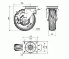 R.GIR.PLACA FR.10WLFN260-RITB METALICO-NEUMATICA BOLAS "TACO GRUESO"