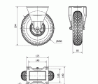 R.FIJA 17WL260-RITB METALICO-NEUMATICA EJE BOLAS "4 LONAS"