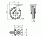 R.GIR.PLACA 10ZV200-RILR METALICO-NEUMATICA GRIS EJE RODILLOS