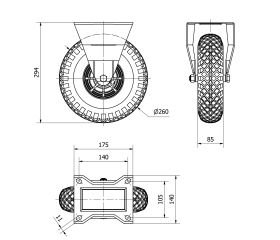 R.FIJA 17WL260-RIFN POLIAMIX-IMPINCHABLE EJE LISO