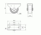 R.FIJA 417-030-2 GOMA GRIS EJE LISO