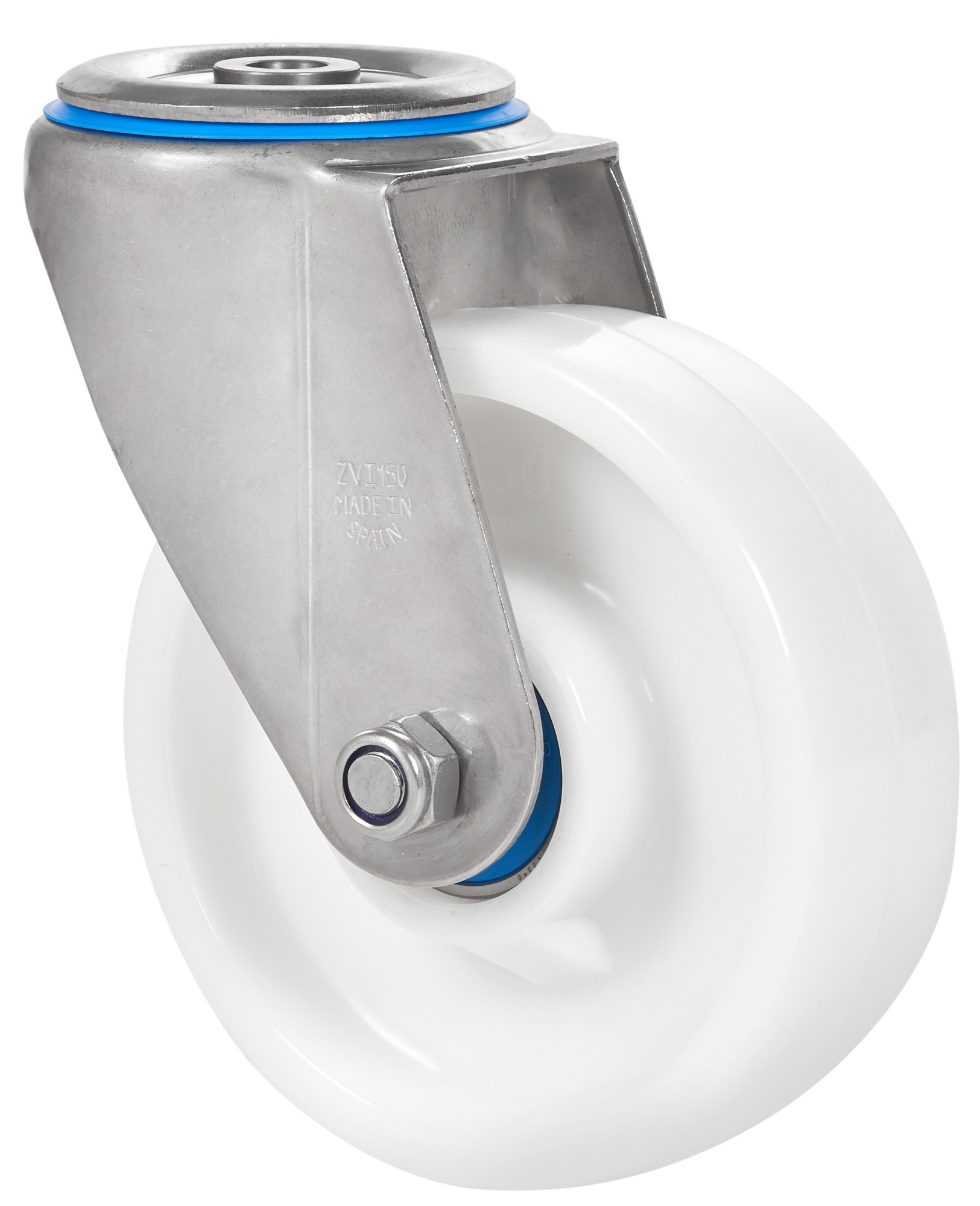 SERIE ZVI INOX-TN, Agujero pasante/Giratorio/Sin Freno