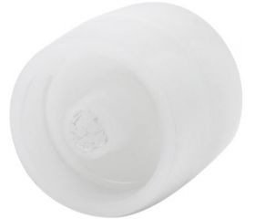 RUEDA KP40-8-39 PLASTICO BLANCO EJE LISO